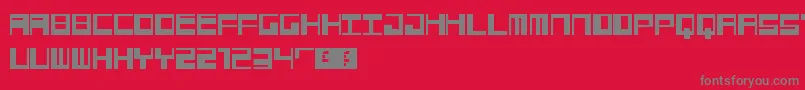 Jangotype Font – Gray Fonts on Red Background