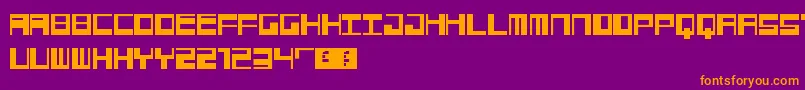 Jangotype Font – Orange Fonts on Purple Background