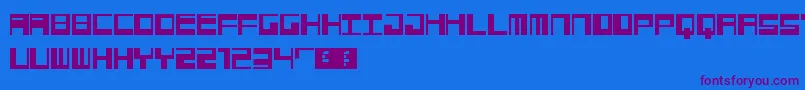 Jangotype Font – Purple Fonts on Blue Background