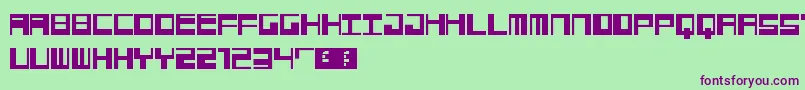 Jangotype Font – Purple Fonts on Green Background
