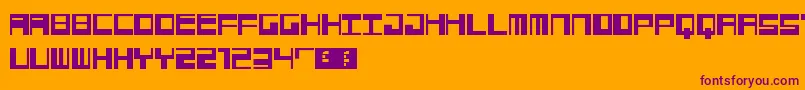 Jangotype Font – Purple Fonts on Orange Background