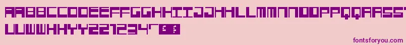 Jangotype Font – Purple Fonts on Pink Background