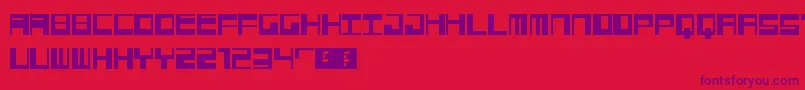Jangotype Font – Purple Fonts on Red Background