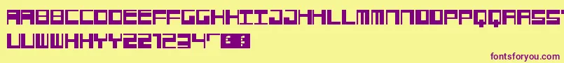 Jangotype Font – Purple Fonts on Yellow Background
