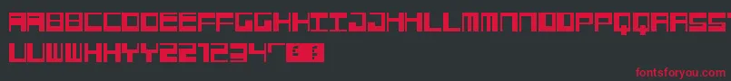 Jangotype Font – Red Fonts on Black Background