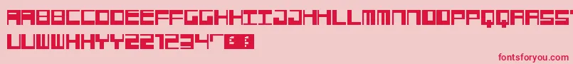 Jangotype Font – Red Fonts on Pink Background