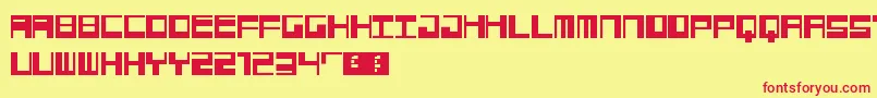Jangotype Font – Red Fonts on Yellow Background