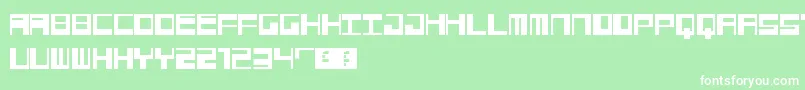 Jangotype Font – White Fonts on Green Background