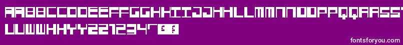 Jangotype Font – White Fonts on Purple Background