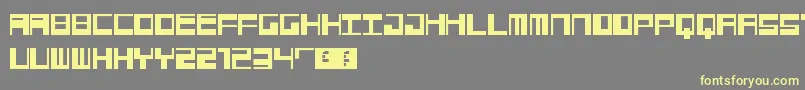 Jangotype Font – Yellow Fonts on Gray Background