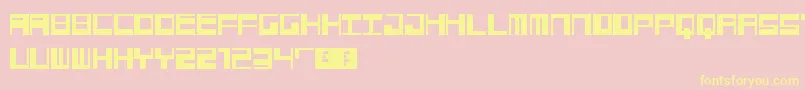 Jangotype Font – Yellow Fonts on Pink Background