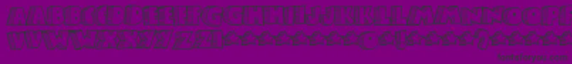 Шрифт Stonb – чёрные шрифты на фиолетовом фоне