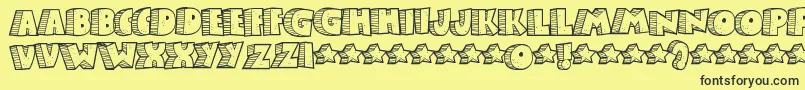 Stonb Font – Black Fonts on Yellow Background