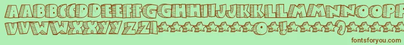 Stonb Font – Brown Fonts on Green Background