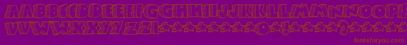 Stonb Font – Brown Fonts on Purple Background