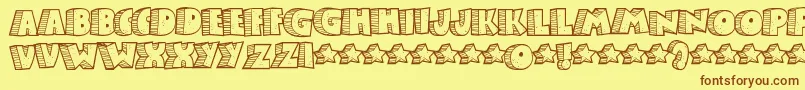 Stonb Font – Brown Fonts on Yellow Background