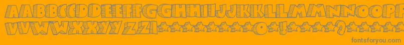 Stonb Font – Gray Fonts on Orange Background
