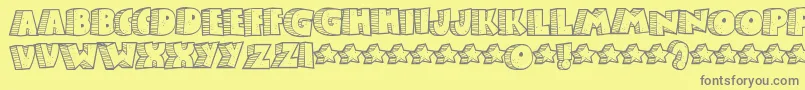 Stonb Font – Gray Fonts on Yellow Background