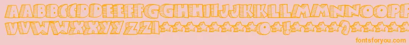 Stonb Font – Orange Fonts on Pink Background