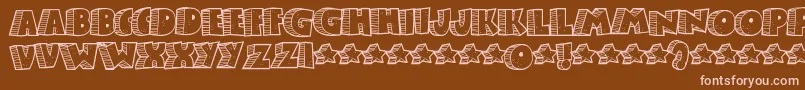 Stonb Font – Pink Fonts on Brown Background