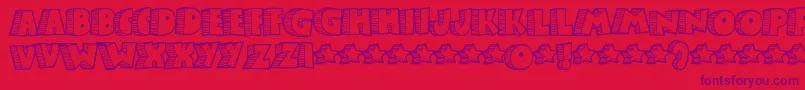 Stonb Font – Purple Fonts on Red Background