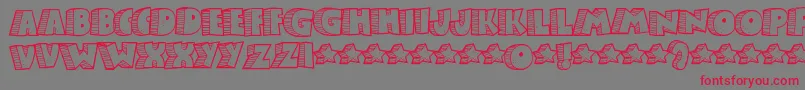 Stonb Font – Red Fonts on Gray Background