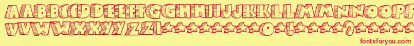 Stonb Font – Red Fonts on Yellow Background