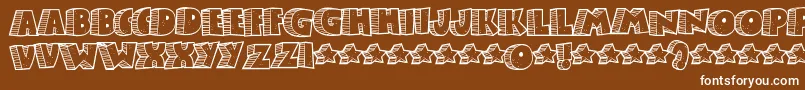 Stonb Font – White Fonts on Brown Background