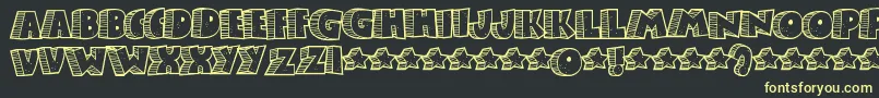 Stonb Font – Yellow Fonts on Black Background
