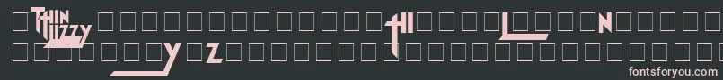 ThinLizzyJailbreak Font – Pink Fonts on Black Background