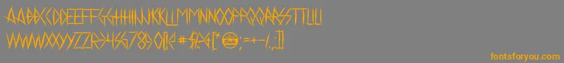 ChelseaSmile Font – Orange Fonts on Gray Background