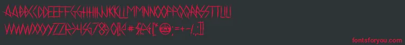 ChelseaSmile Font – Red Fonts on Black Background