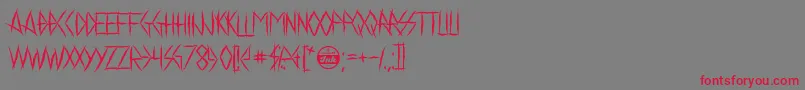 ChelseaSmile Font – Red Fonts on Gray Background