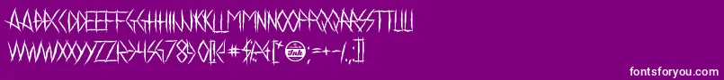 ChelseaSmile Font – White Fonts on Purple Background