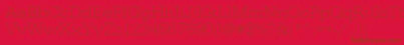 Urwegyptiennetextligextwid Font – Brown Fonts on Red Background