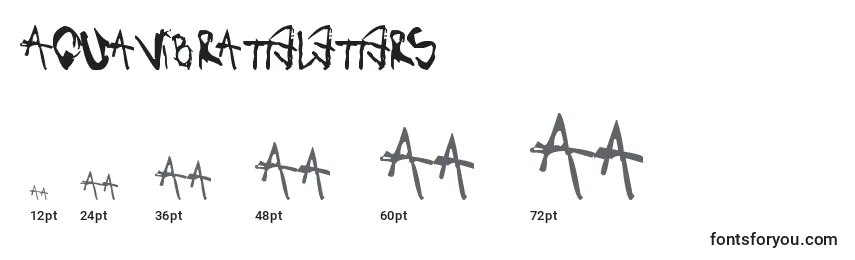 Aquavibratteletters Font Sizes