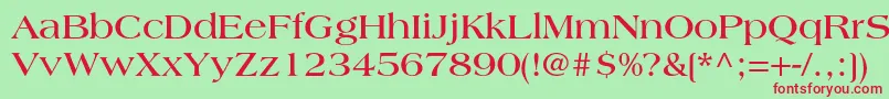 Шрифт AmericanastdBold – красные шрифты на зелёном фоне