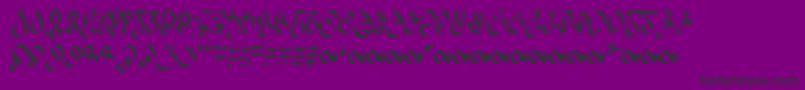 WizardspeakWorn Font – Black Fonts on Purple Background