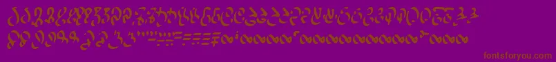 WizardspeakWorn Font – Brown Fonts on Purple Background