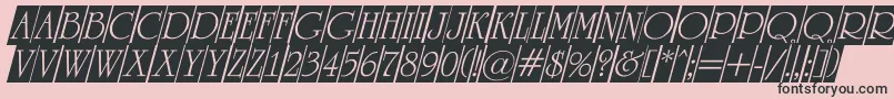 ARomanustitulcmdino Font – Black Fonts on Pink Background