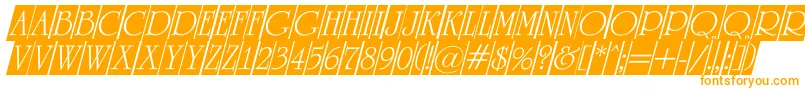ARomanustitulcmdino-Schriftart – Orangefarbene Schriften