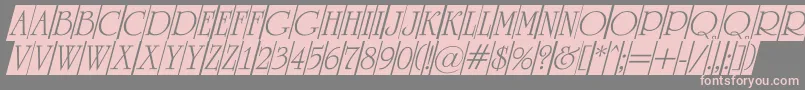 ARomanustitulcmdino Font – Pink Fonts on Gray Background