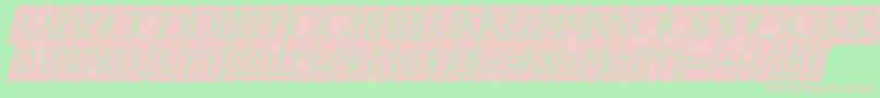 ARomanustitulcmdino Font – Pink Fonts on Green Background