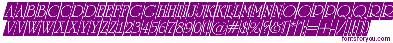 Czcionka ARomanustitulcmdino – fioletowe czcionki