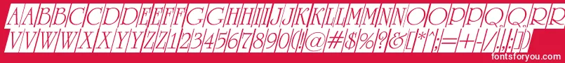 ARomanustitulcmdino Font – White Fonts on Red Background