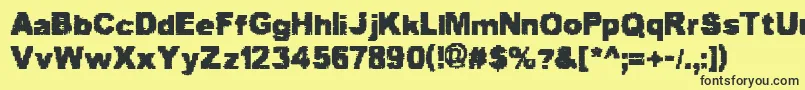 ScottieAndJudy Font – Black Fonts on Yellow Background