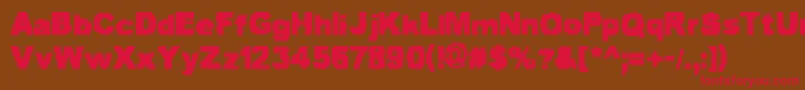 ScottieAndJudy Font – Red Fonts on Brown Background
