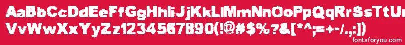 ScottieAndJudy Font – White Fonts on Red Background
