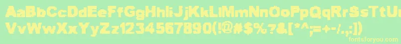 More about ScottieAndJudy Font ScottieAndJudy Font – Yellow Fonts on Green Background
