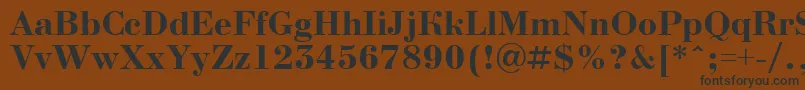 Шрифт ABodoninovaBold – чёрные шрифты на коричневом фоне